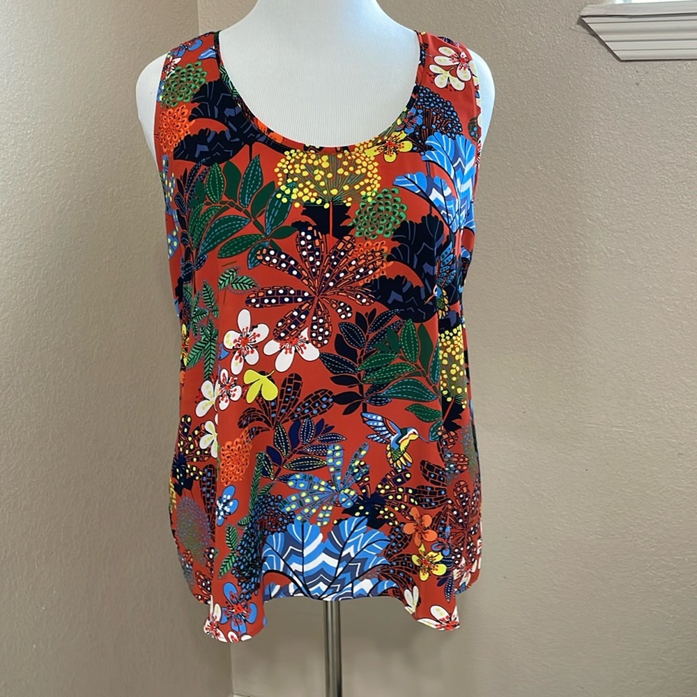 Loft mixed media tank top